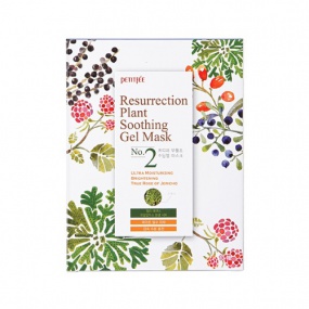 Mặt nạ dưỡng da mặt PETITFEE Resurrection Plant Soothing Gel Mask - Hộp 10 cái