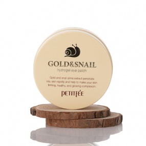 Mặt nạ mắt PETITFEE Gold & Snail Hydrogel - Hủ 60 miếng