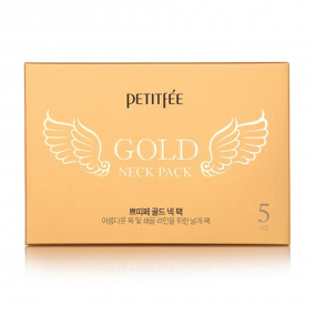 Mặt nạ cổ PETITFEE Gold - Hộp 5 cái